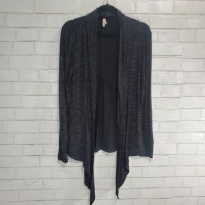 Peach brand dark active-wear sweater cardigan